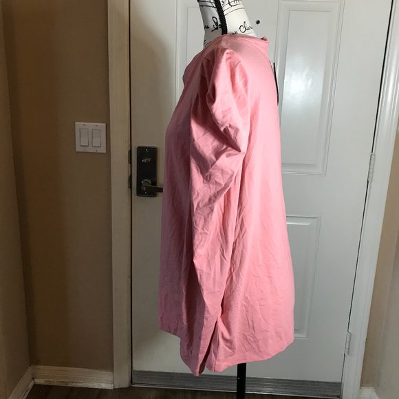 NWT Lauren Ralph Lauren Puffed Sleeve Top Pink - Picture 3 of 4